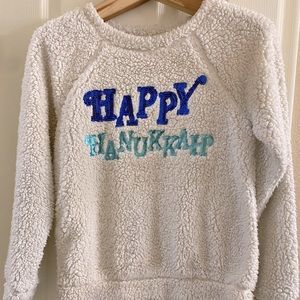 Hanukkah fluffy sweater